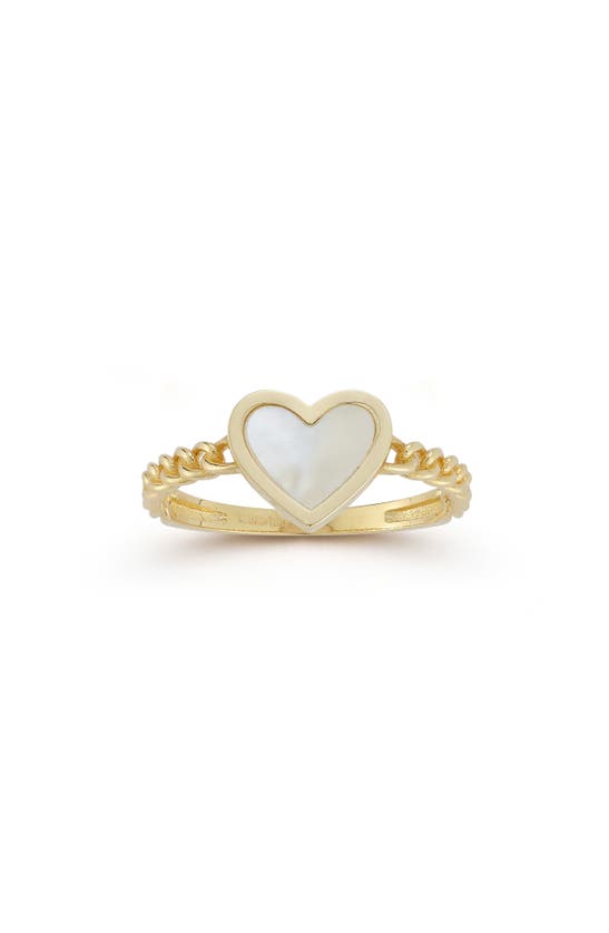 Shop Ember Fine Jewelry 14k Gold Mother Of Pearl Heart Ring