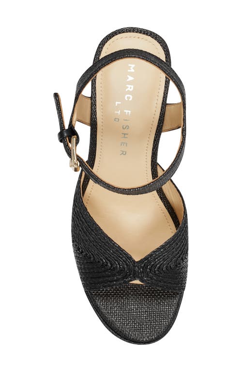 Marc Fisher Ltd Starla Block Heel Platform Sandal In Black 001