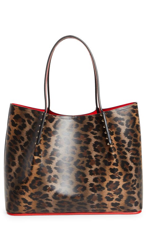 Cabachic Small Leopard Print Tote Bag in Multicoloured - Christian