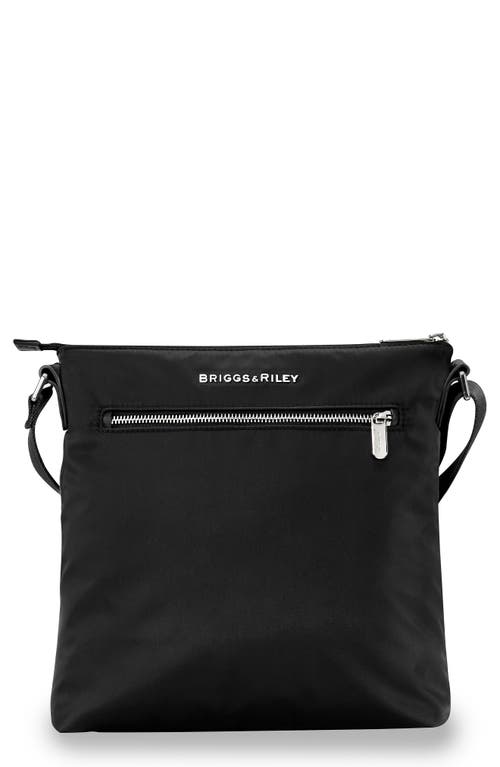 Rhapsody Water Resistant Nylon Crossbody Bag in Black