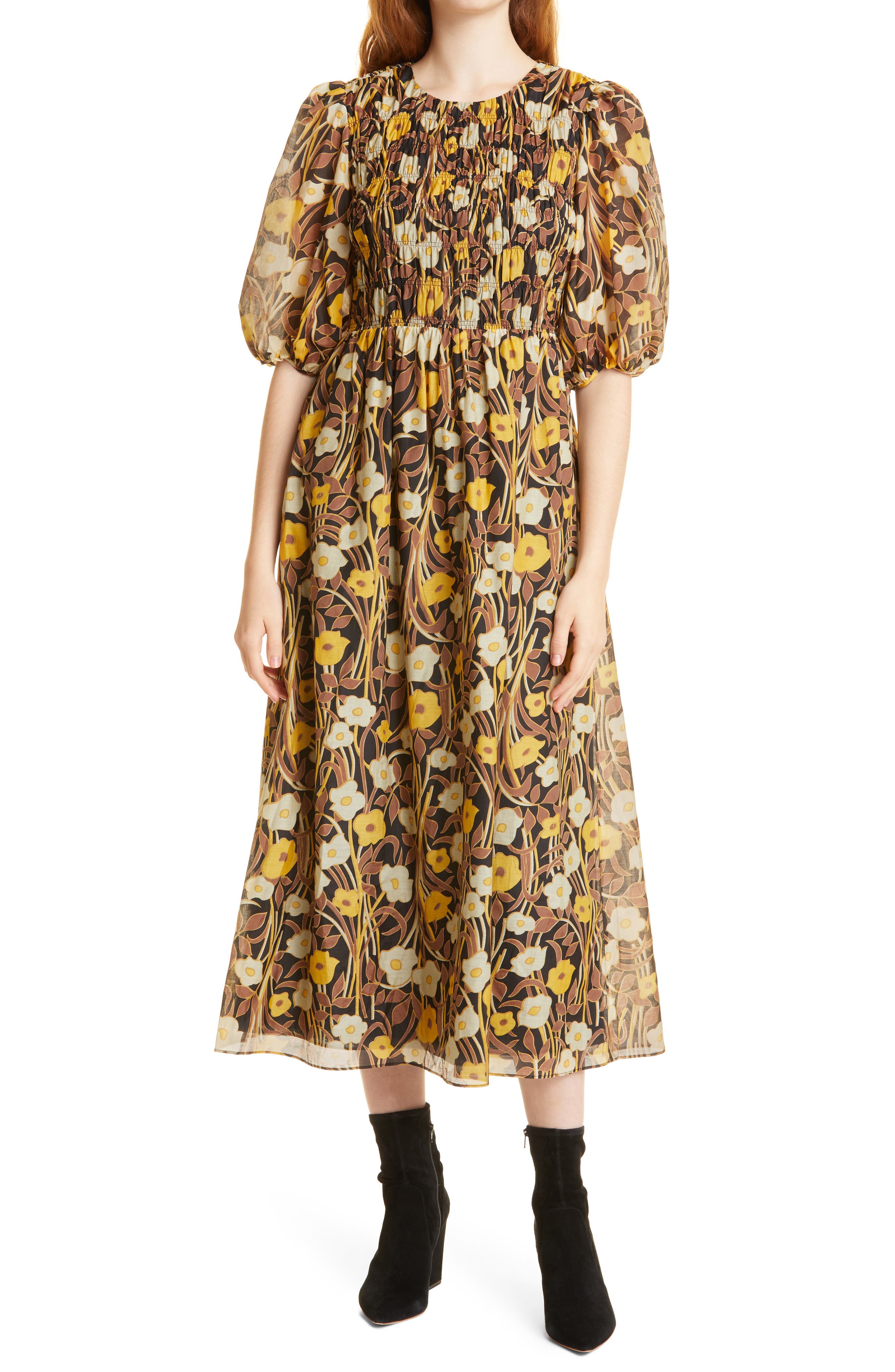 rebecca taylor yellow dress