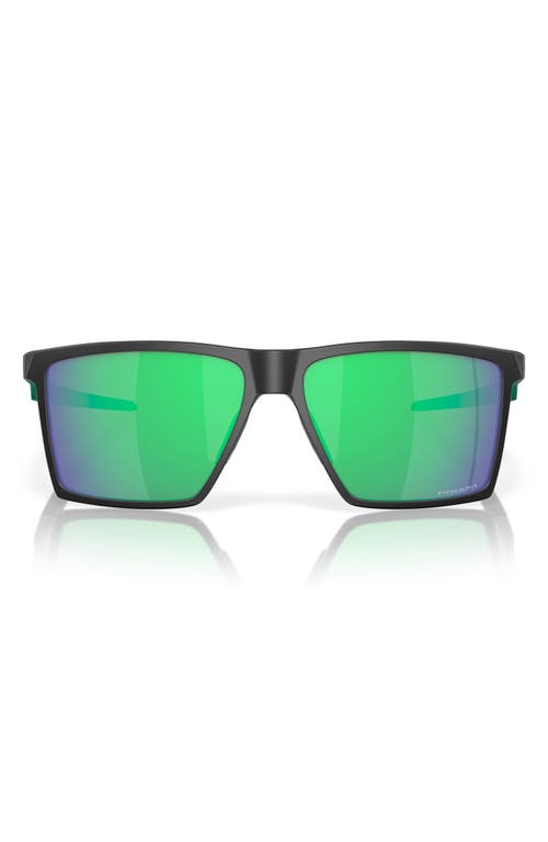 Oakley Futurity Sun 57mm Polarized Square Sunglasses in Shiny Black at Nordstrom