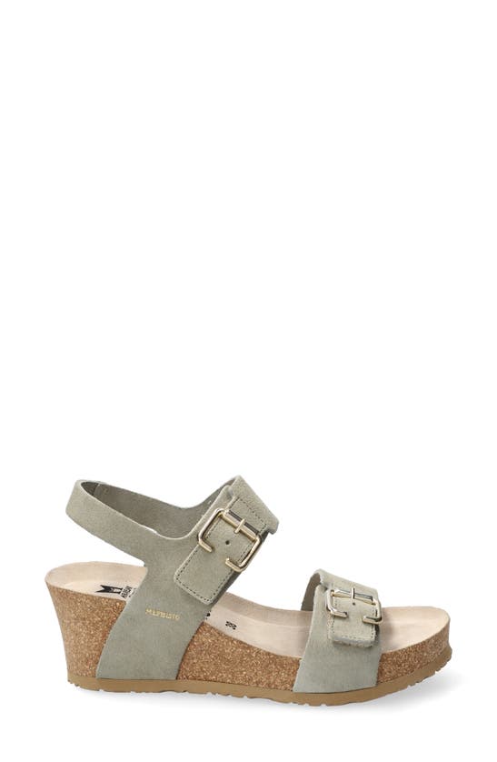Shop Mephisto Lissandra Platform Wedge Sandal In Light Khaki