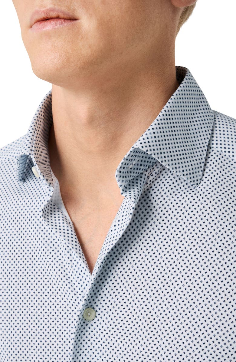 Eton Slim Fit Medallion 4Flex Fit Stretch Jersey Dress Shirt Nordstrom
