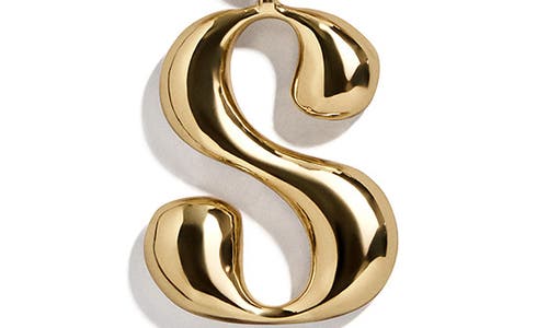 Baublebar Initial Chain Necklace In Gold