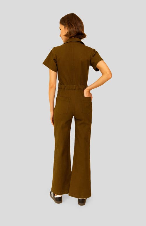 Whimsy + Row Logan Jumpsuit In Hunter