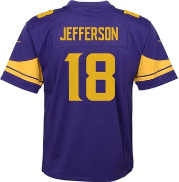 Nike Youth Justin Jefferson Minnesota Vikings Purple Game Jersey