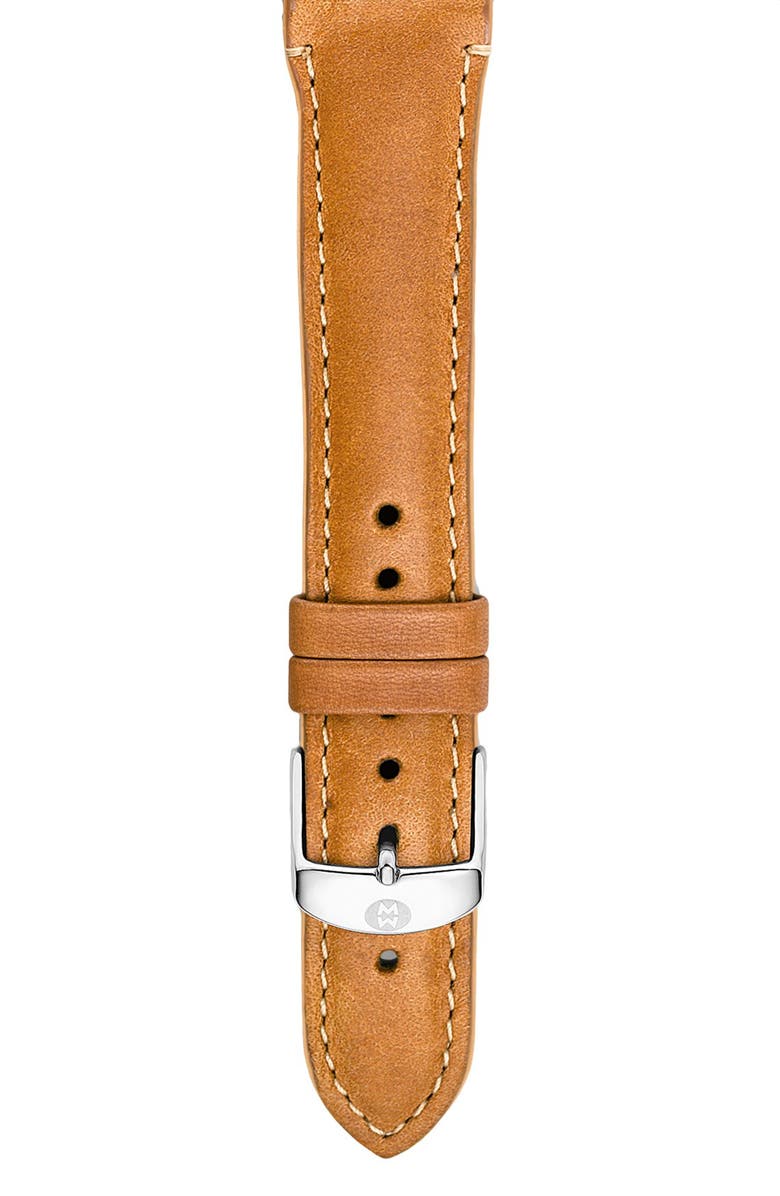 MICHELE 18mm Calfskin Leather Watch Strap | Nordstrom