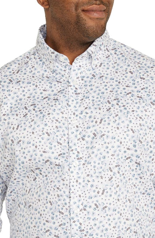 Shop Johnny Bigg Mason Floral Button-down Shirt In White