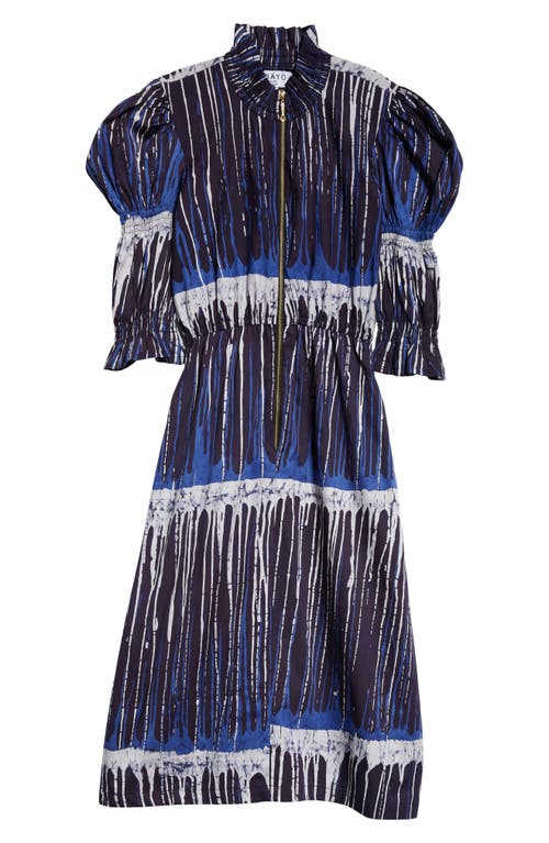 Shop Busayo Alaiye Midi Dress In Blue