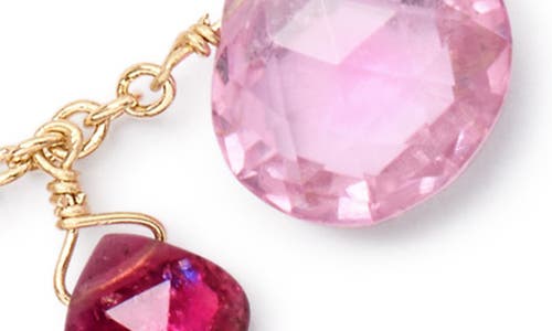 Marco Bicego 18k Yellow Gold Paradise Pink Tourmaline Single Strand Bracelet In 18k Yellow Gold/pink