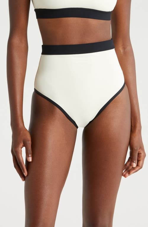 BONDI BORN Jayde High Waist Bikini Bottoms Pearl at Nordstrom,