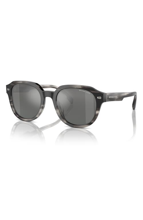 Michael Kors Man Sunglass Mk2216u Eger In Grey Mirror