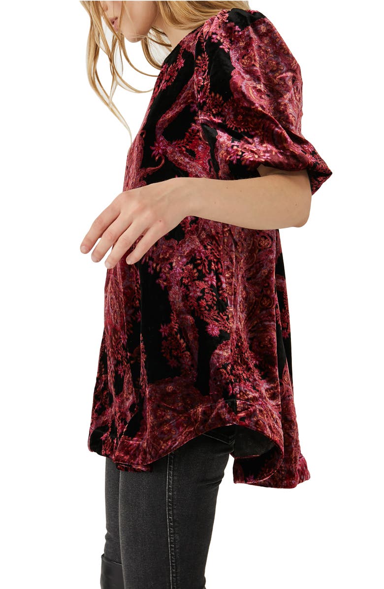 Maye Printed Velvet Tunic Maye Printed Velvet Tunic