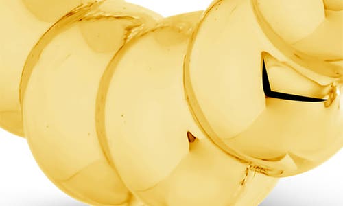 Sterling Forever Audrey Bubble Sphere Hoop Earrings In Gold