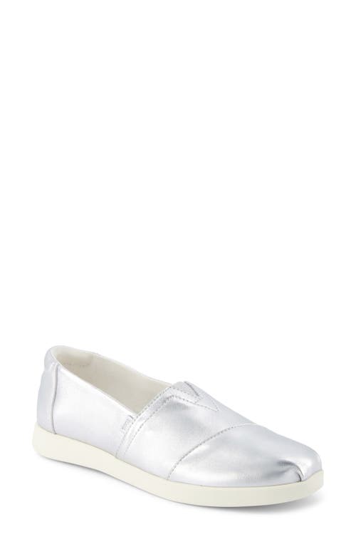 Shop Toms Alpargata Plus Slip-on In Silver