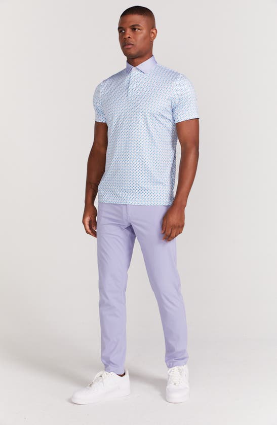 Shop Redvanly Cowley Performance Golf Polo In Baby Lavender