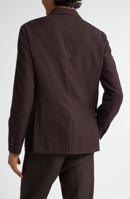 Shop Massimo Alba Double Breasted Wool Sport Coat In Lava