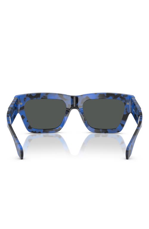 Versace 52mm Rectangular Sunglasses In Hava Blue