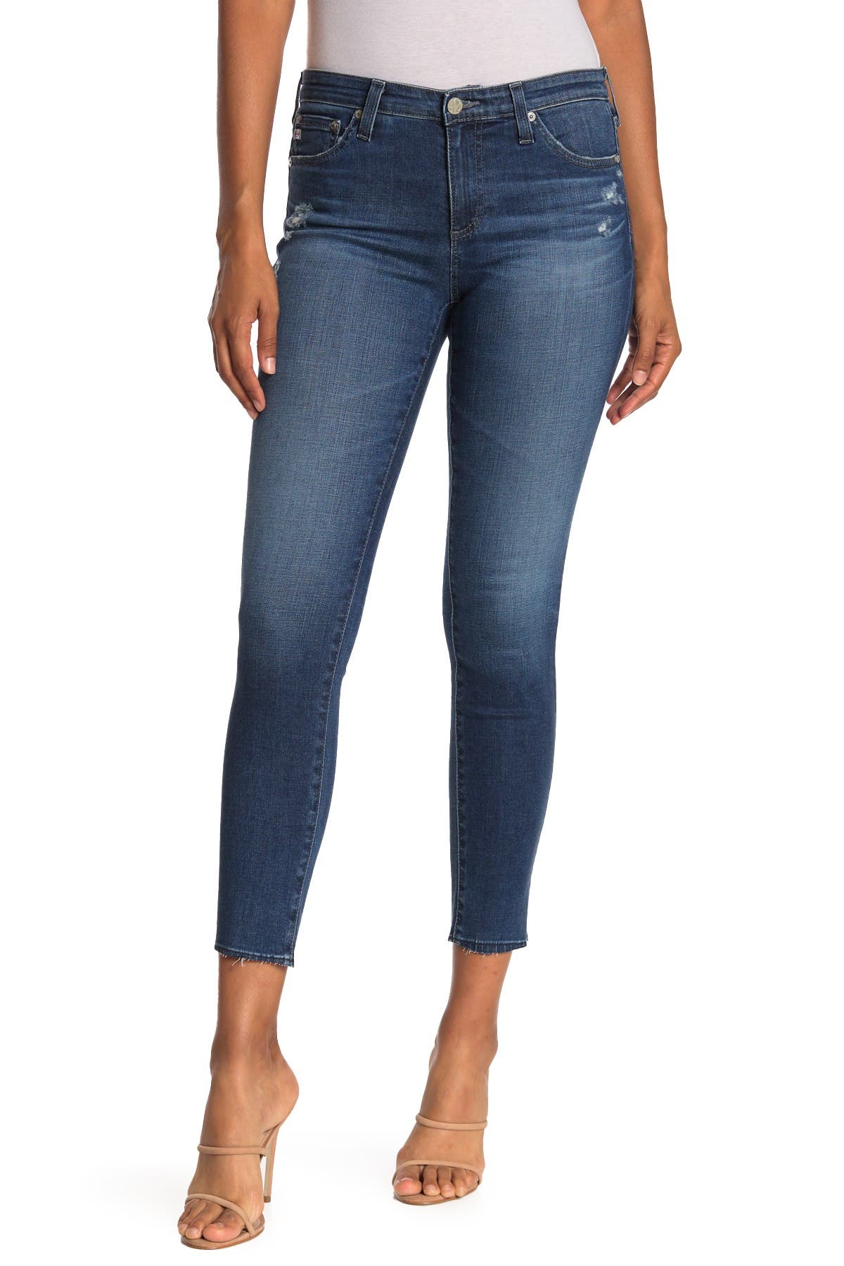 ag distressed legging ankle jeans
