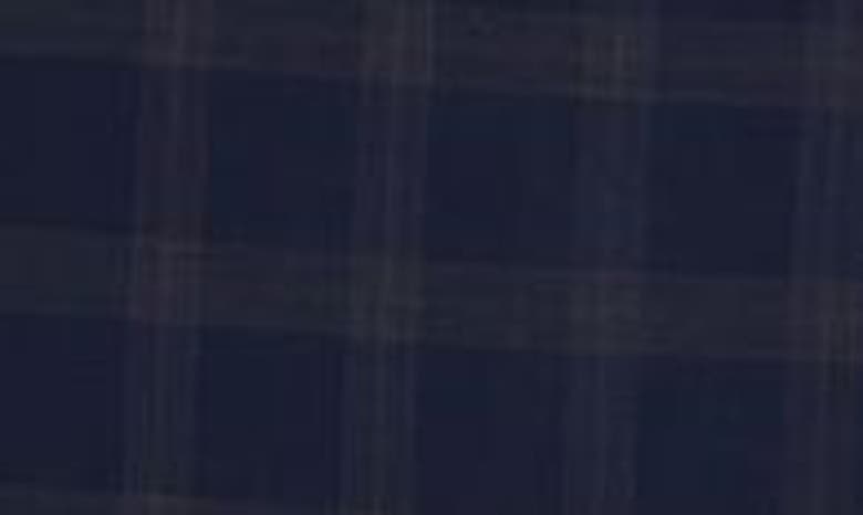 English Laundry Plaid Trim Fit Notch Lapel Two-piece Suit In Navy