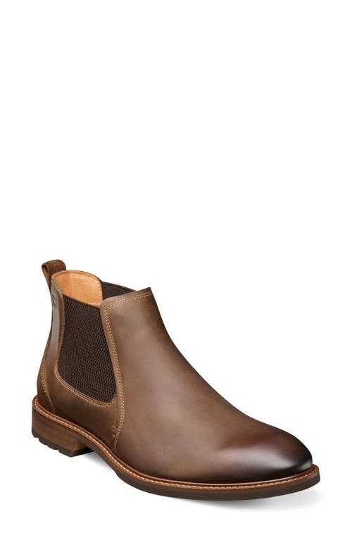 Florsheim Lodge Plain Toe Chelsea Boot in Brown at Nordstrom, Size 8