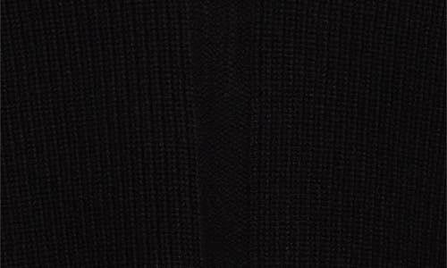 Shop Rick Owens Split Turtleneck Wool Fisherman Sweater In Black