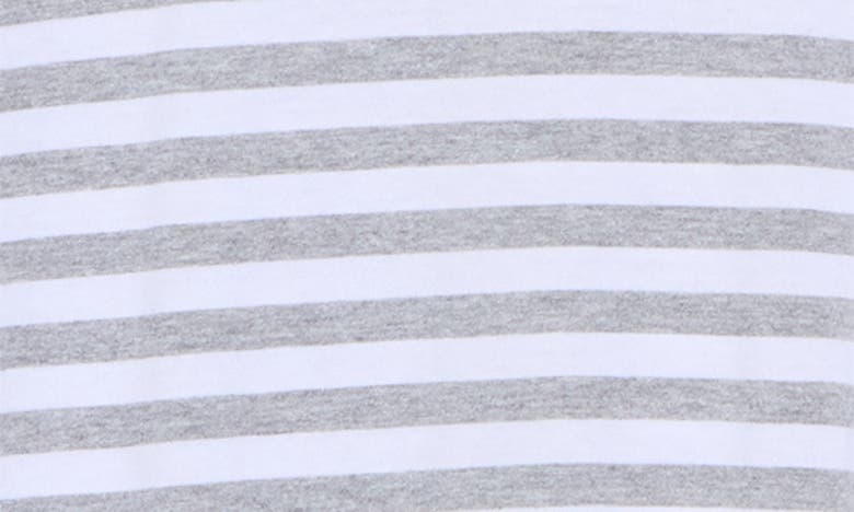 Shop Slate & Stone Stripe Cotton Pocket T-shirt In Heather Grey Stripe