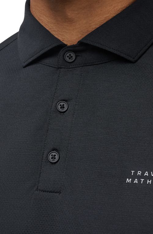 Shop Travismathew Heater Pro Performance Golf Polo In Black