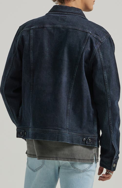 Shop Lee Rider Denim Trucker Jacket In Black And Blue