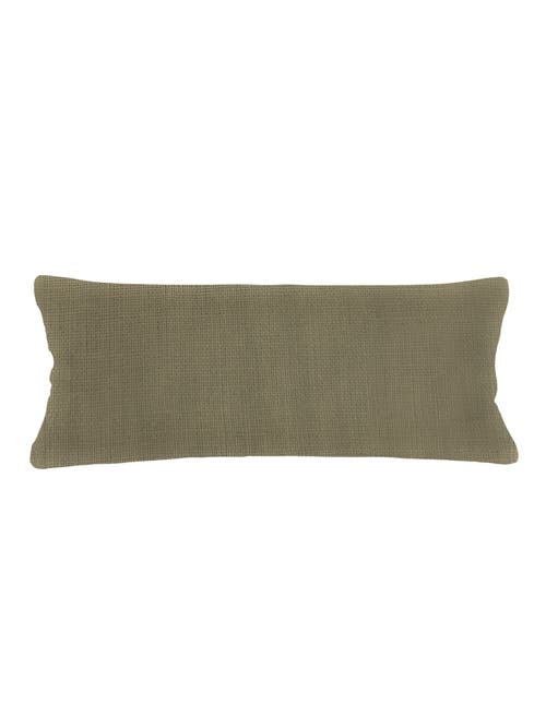 Anaya So Soft Linen Pillow Down Alternative Insert In Olive Green