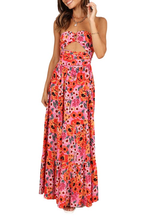 Sarai Floral Cutout Maxi Dress