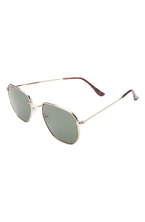 Shop Bp. Gradient Round Sunglasses In Goldreen