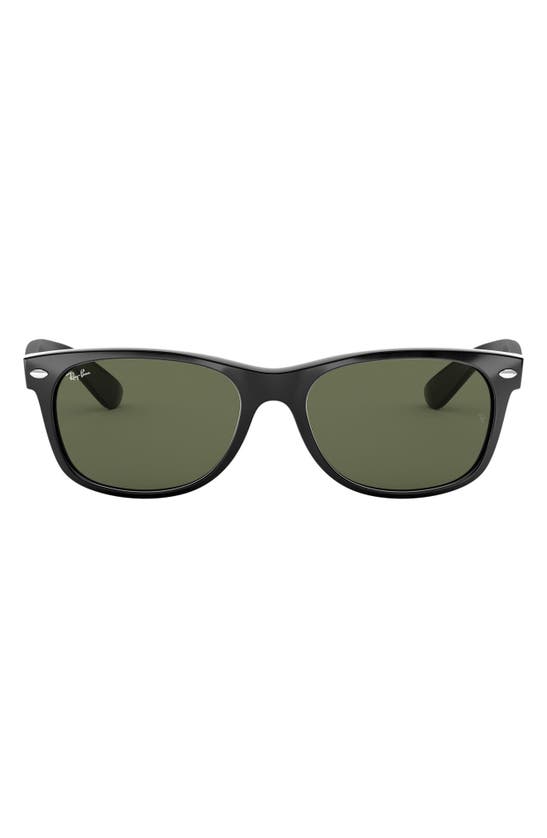 Ray Ban Wayfarer 58mm Rectangular Sunglasses In Matte Black