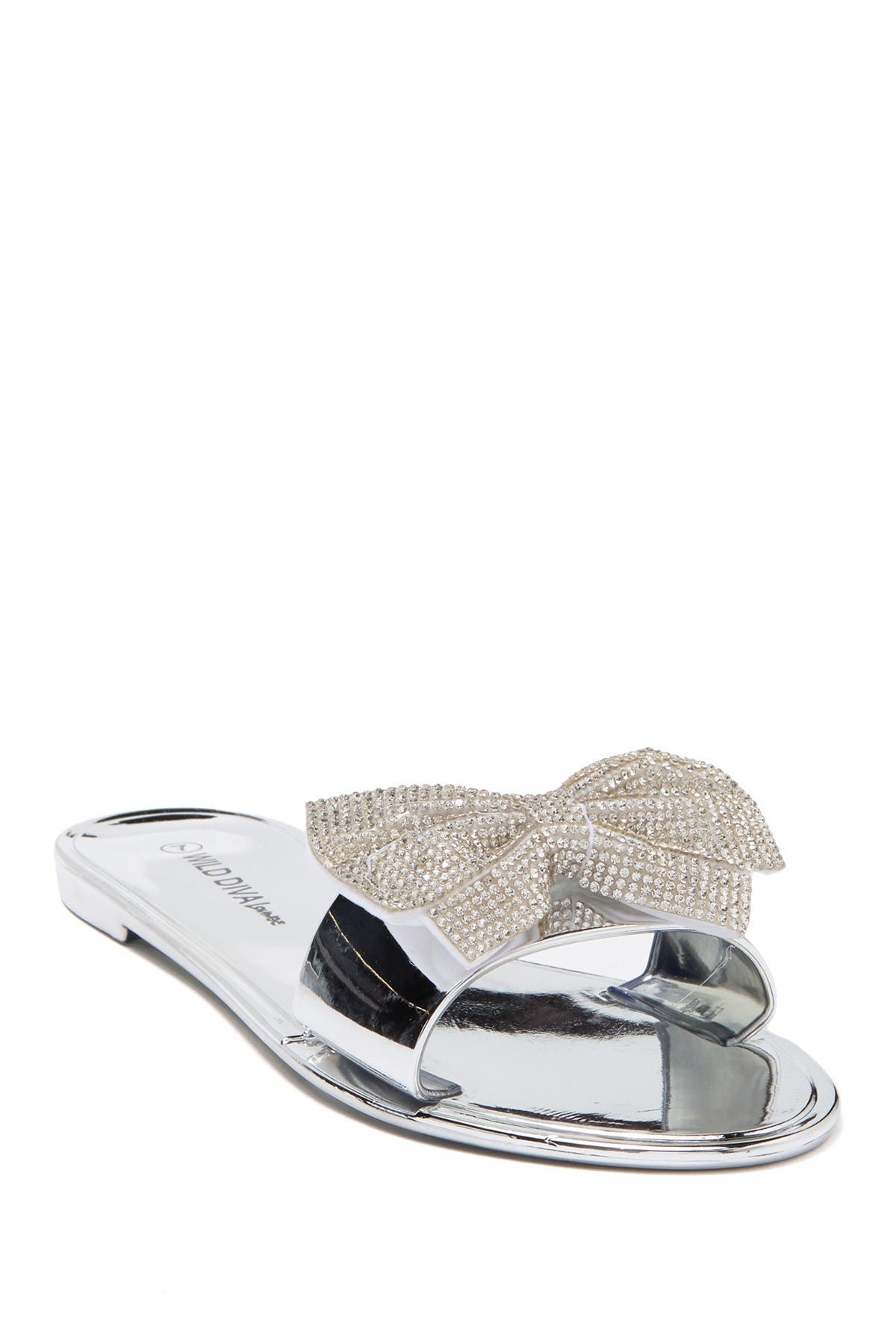 rhinestone slide sandals