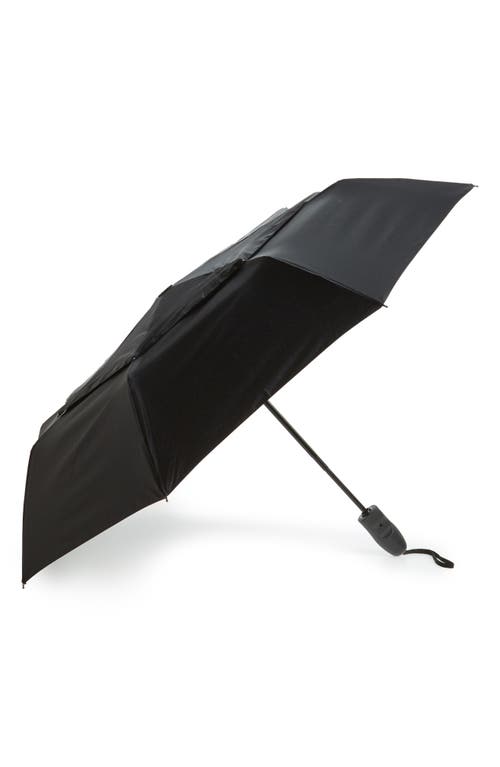 Compact Telescoping Umbrella in Black