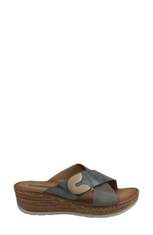 Good Choice New York Demi Platform Wedge Slide Sandal In Blue