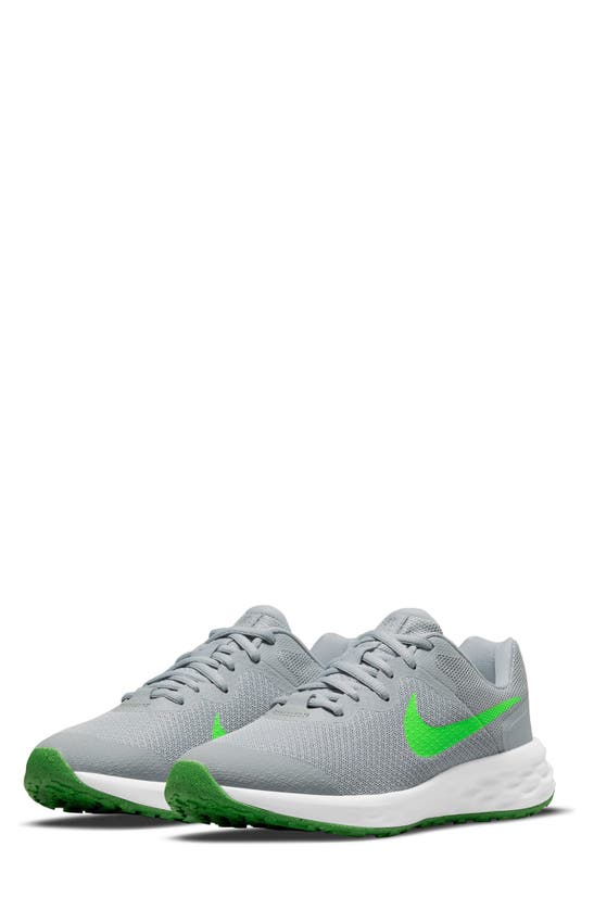 Nike Kids' Revolution 6 Sneaker In 009 Ltskgy/grstrk