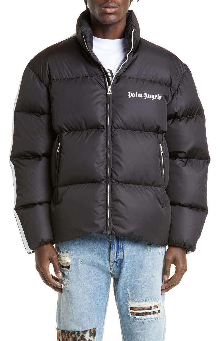 Palm Angels Classic Track Quilted Down Coat | Nordstrom