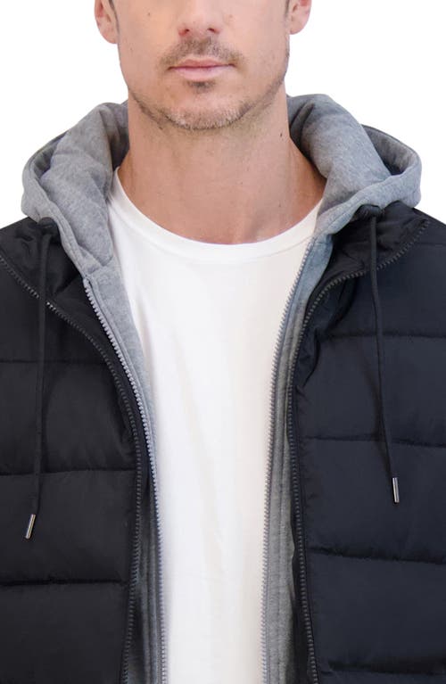 Kenneth Cole New York Water Resistant Puffer Jacket In Black