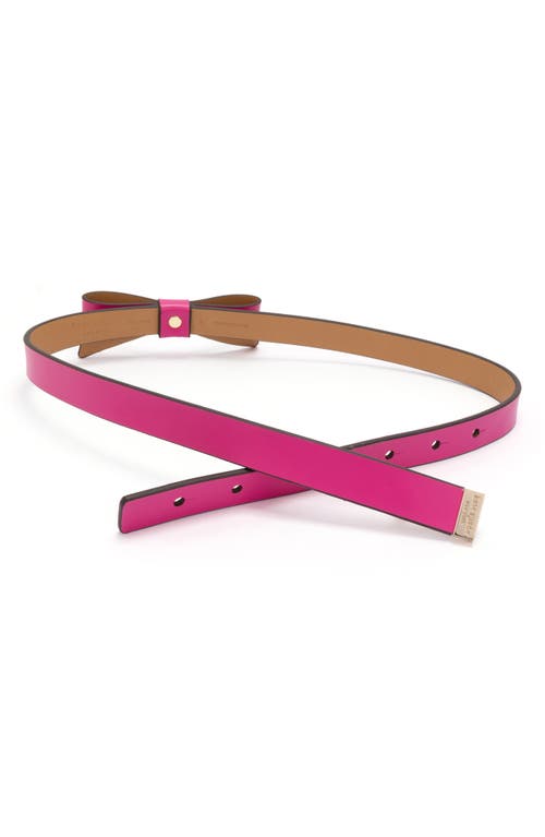 Shop Kate Spade New York Bow Belt In Marker Pink