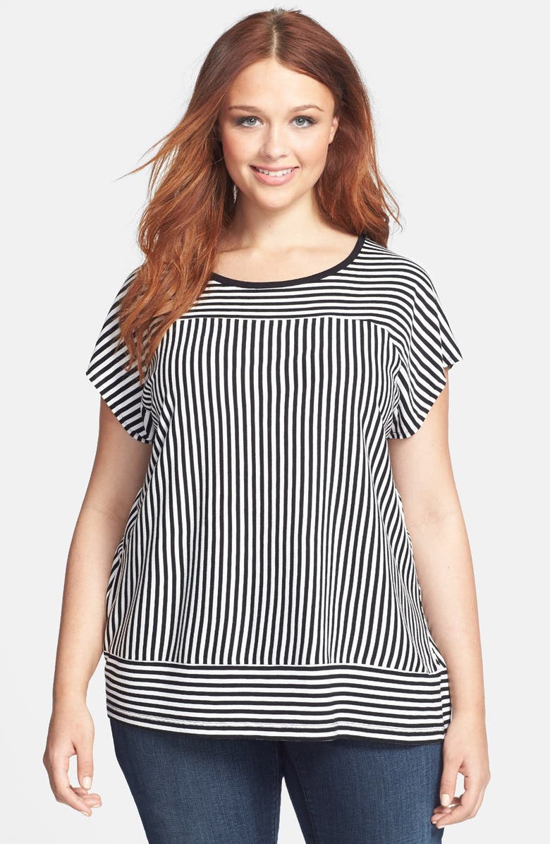 Two by Vince Camuto Striped Top (Plus Size) | Nordstrom