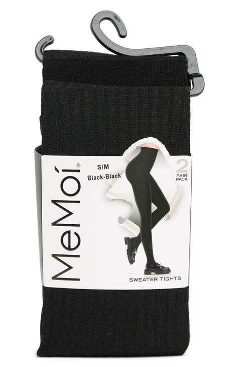 MeMoi Organic Cotton Flat Knit Tights - Black – Queen of Hearts