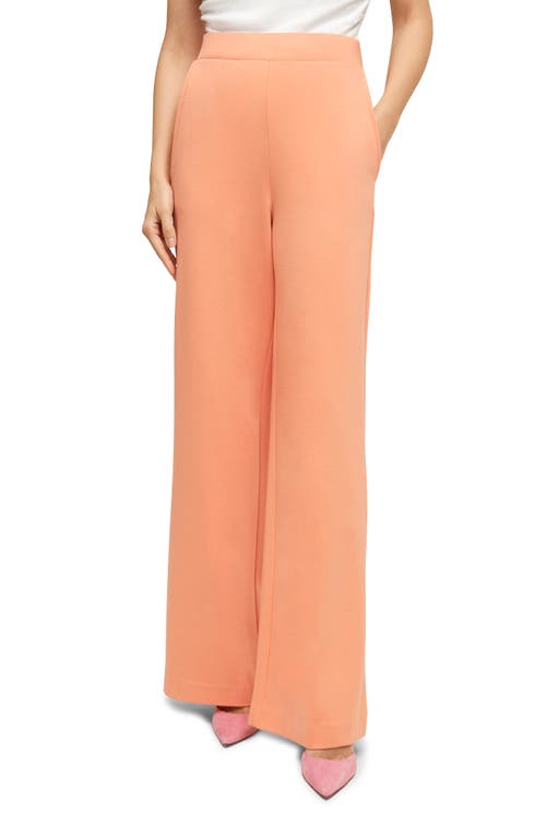 Shop Isaac Mizrahi New York Wide Leg Pants In Coral Bell