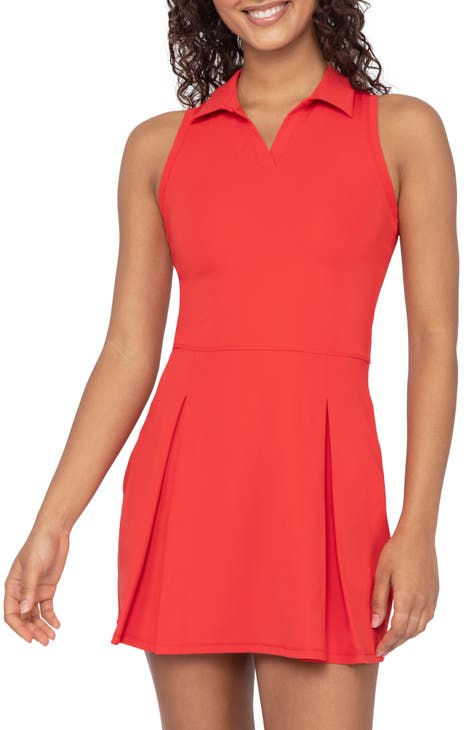 Red Athletic Dresses for Women