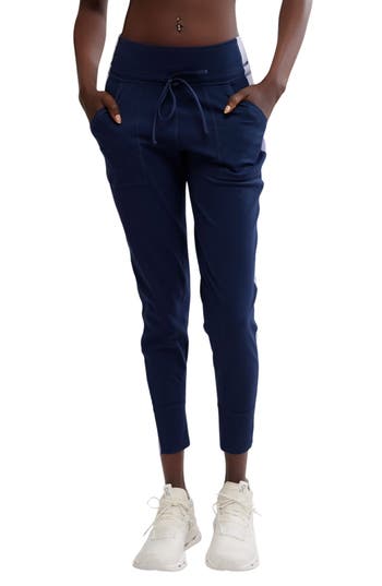 Shop Free People Never Better Joggers In Midnight Navy
