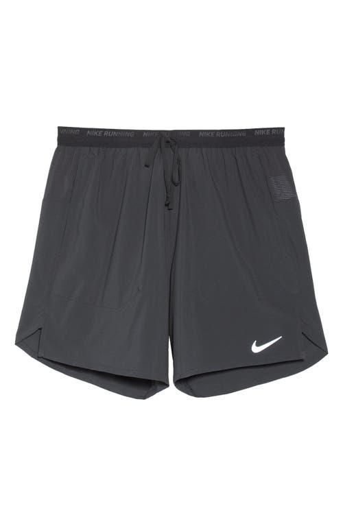 Nike Dri-fit Stride 7-inch Brief-lined Running Shorts In Black/black