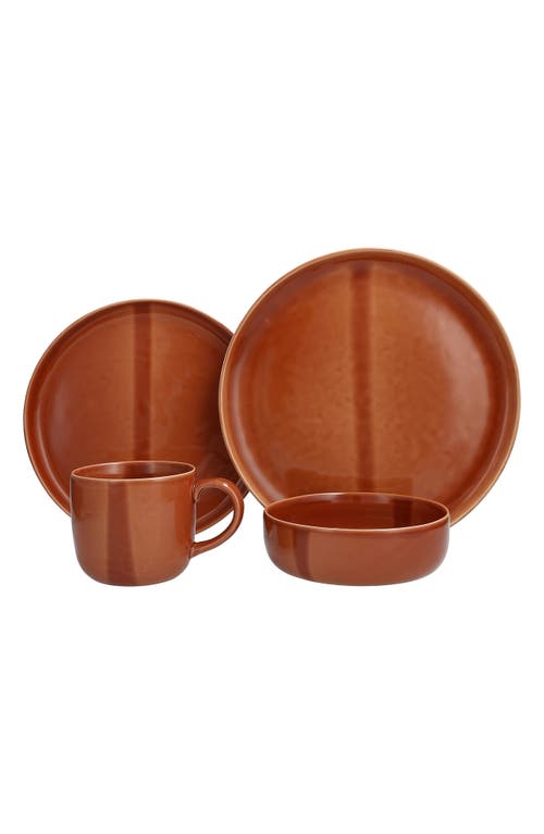 Shop Fortessa Svelte 16-piece Dinnerware Set In Terracotta