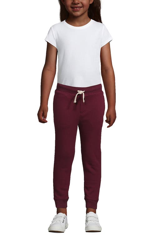 Lands' End School Uniform Kids Jogger Sweatpants In Burgundy