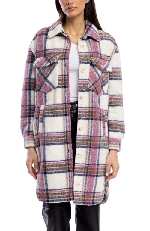 BLANKNYC Plaid Long Shacket in Reaching Out